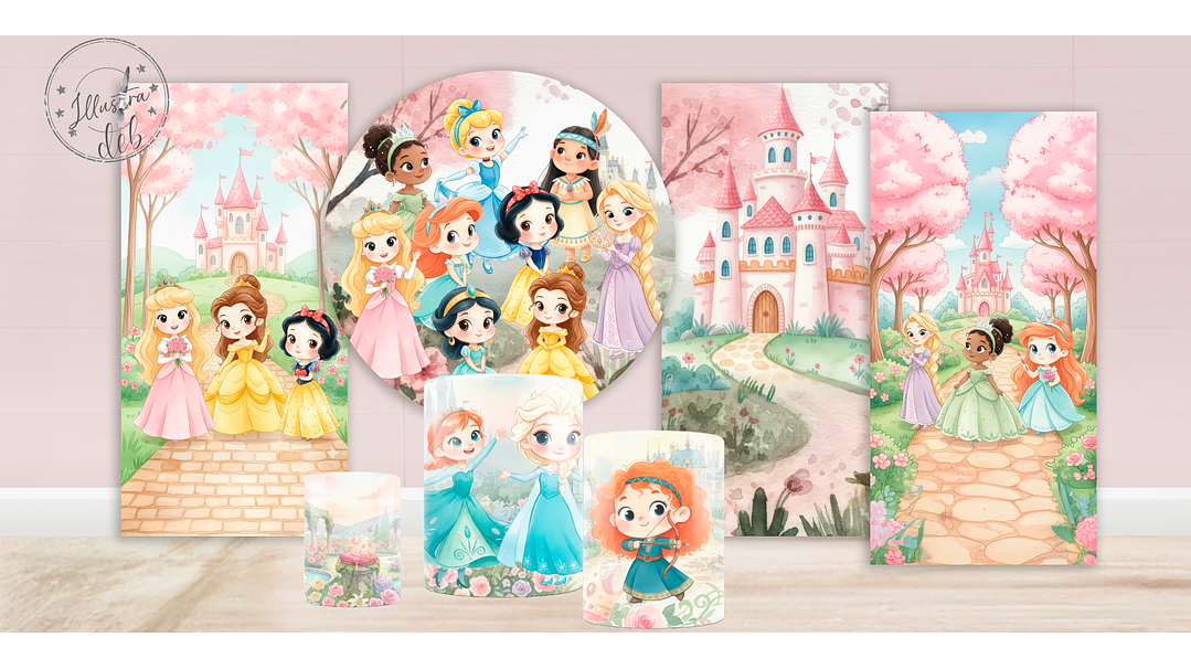 Arte Cenográfica Princesas Cute 1