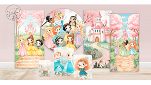 Arte Cenográfica Princesas Cute