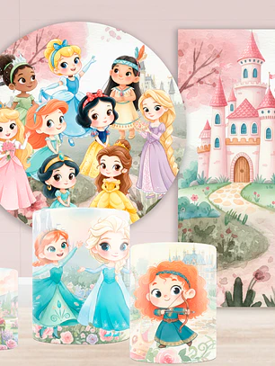 Arte Cenográfica Princesas Cute