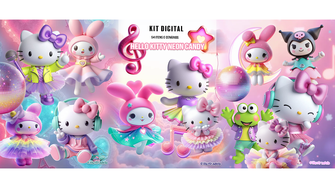 Hello Kitty Neon Candy 1