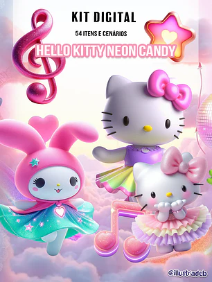 Hello Kitty Neon Candy