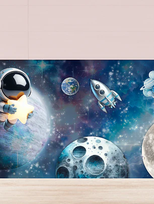 Arte Pronta Astronauta 3D
