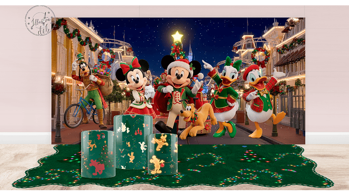 Arte Pronta Disney Natal 2025 1