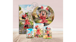 Arte Pronta Minnie Jardim