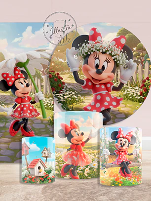 Arte Pronta Minnie Jardim