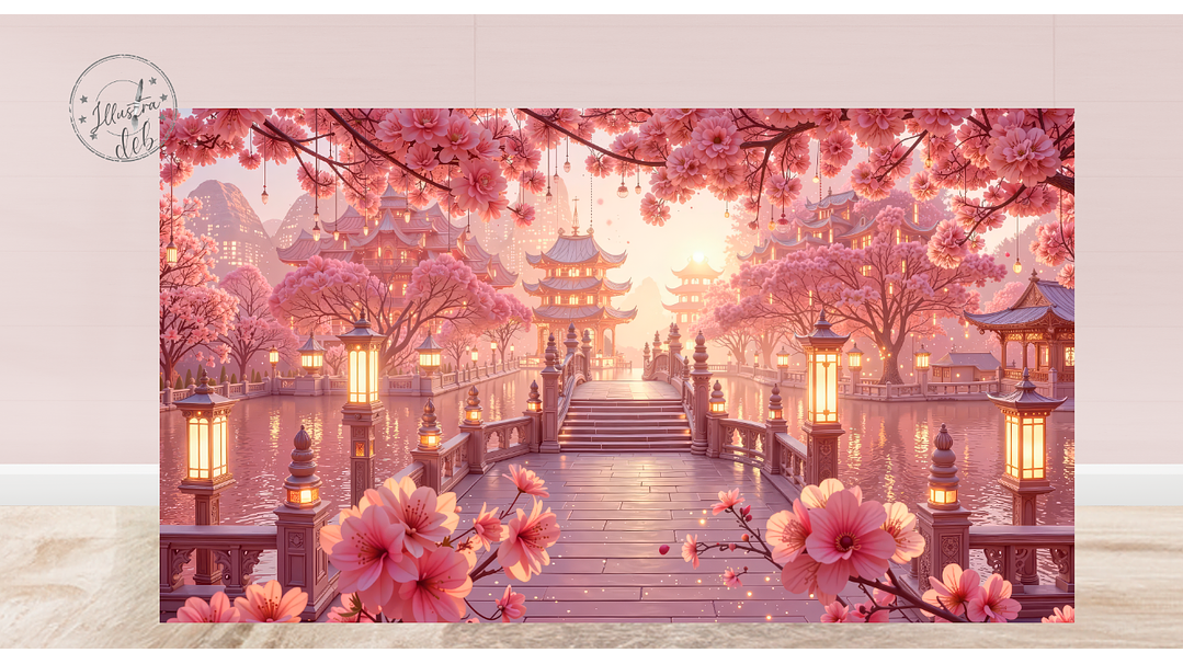 Arte Pronta Jardim Japonês 1