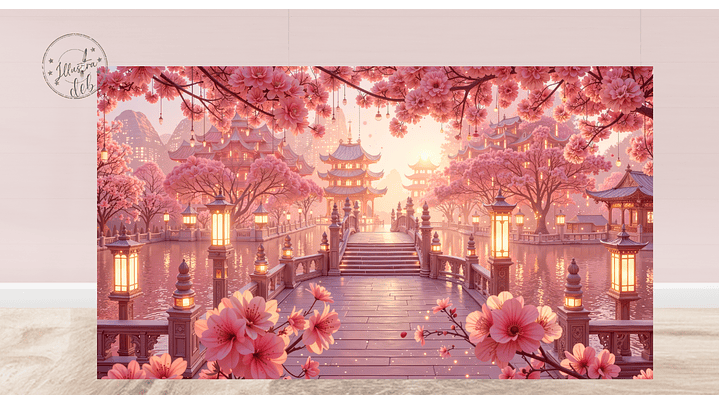 Arte Pronta Jardim Japonês 1