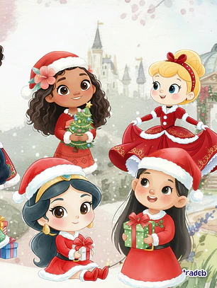 Natal Princesas Cute 2025