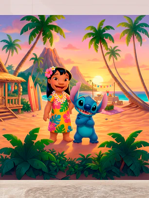 Arte Pronta - Stitch e Lilo 5x3
