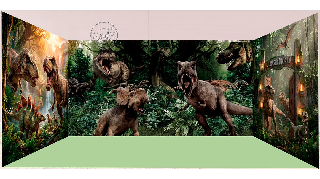 Arte Pronta Jurassic Park 1