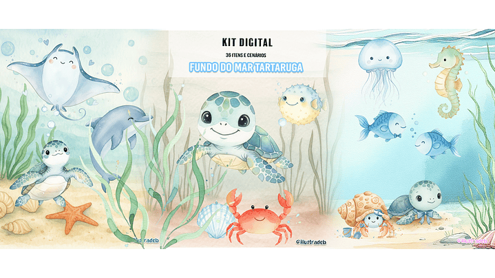 Fundo do Mar Tartaruga 1