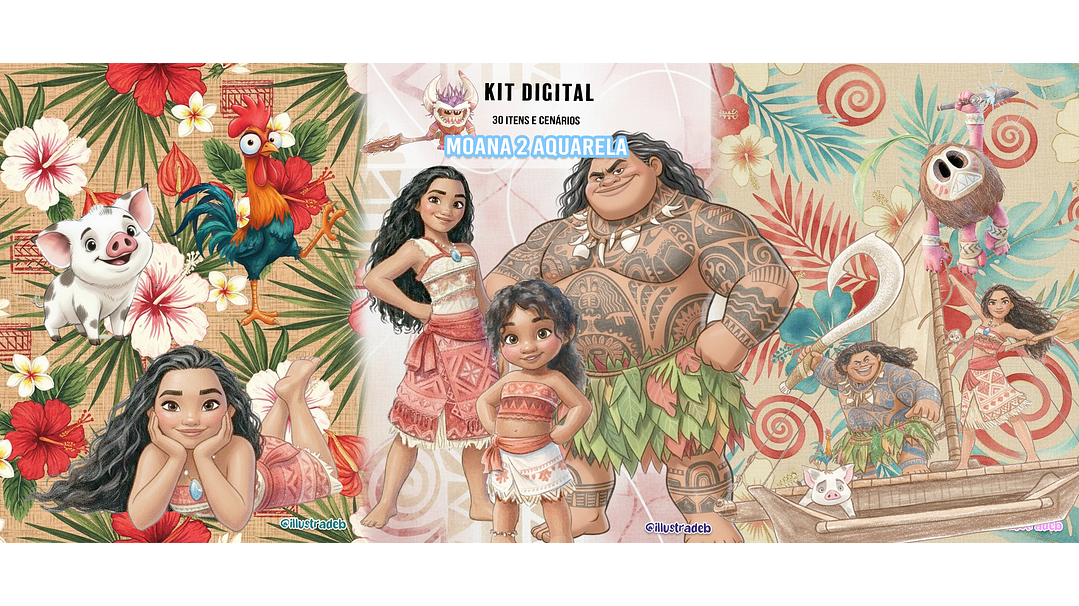 Moana 2 Aquarela 1