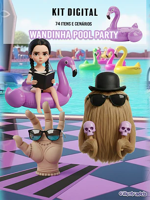 Wandinha Pool Party