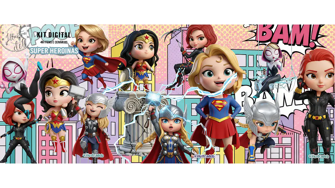 Super Heroínas 3D 1