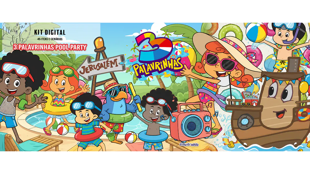 3 Palavrinhas Pool Party 1