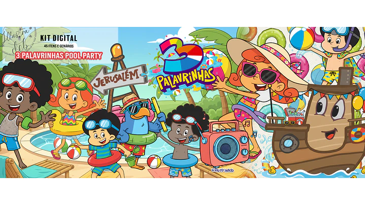 3 Palavrinhas Pool Party 1