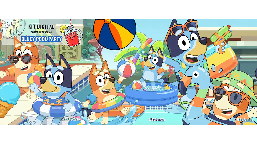 Bluey Pool Party 1