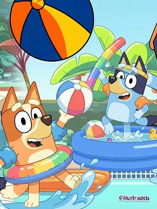 Bluey Pool Party