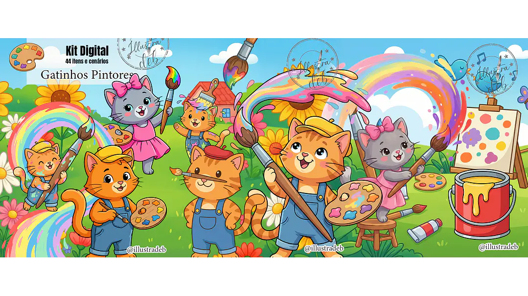 Gatinhos Pintores 1