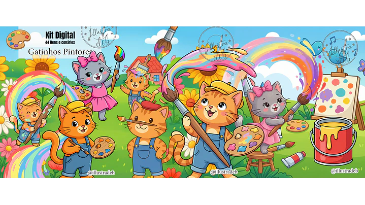 Gatinhos Pintores 1