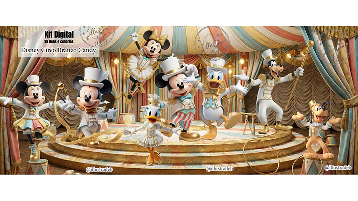 Disney Circo Branco Candy 1