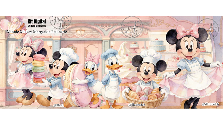 Minnie Mickey Margarida Patisserie Disney 1