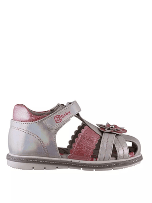 Sandalia Silver Pink