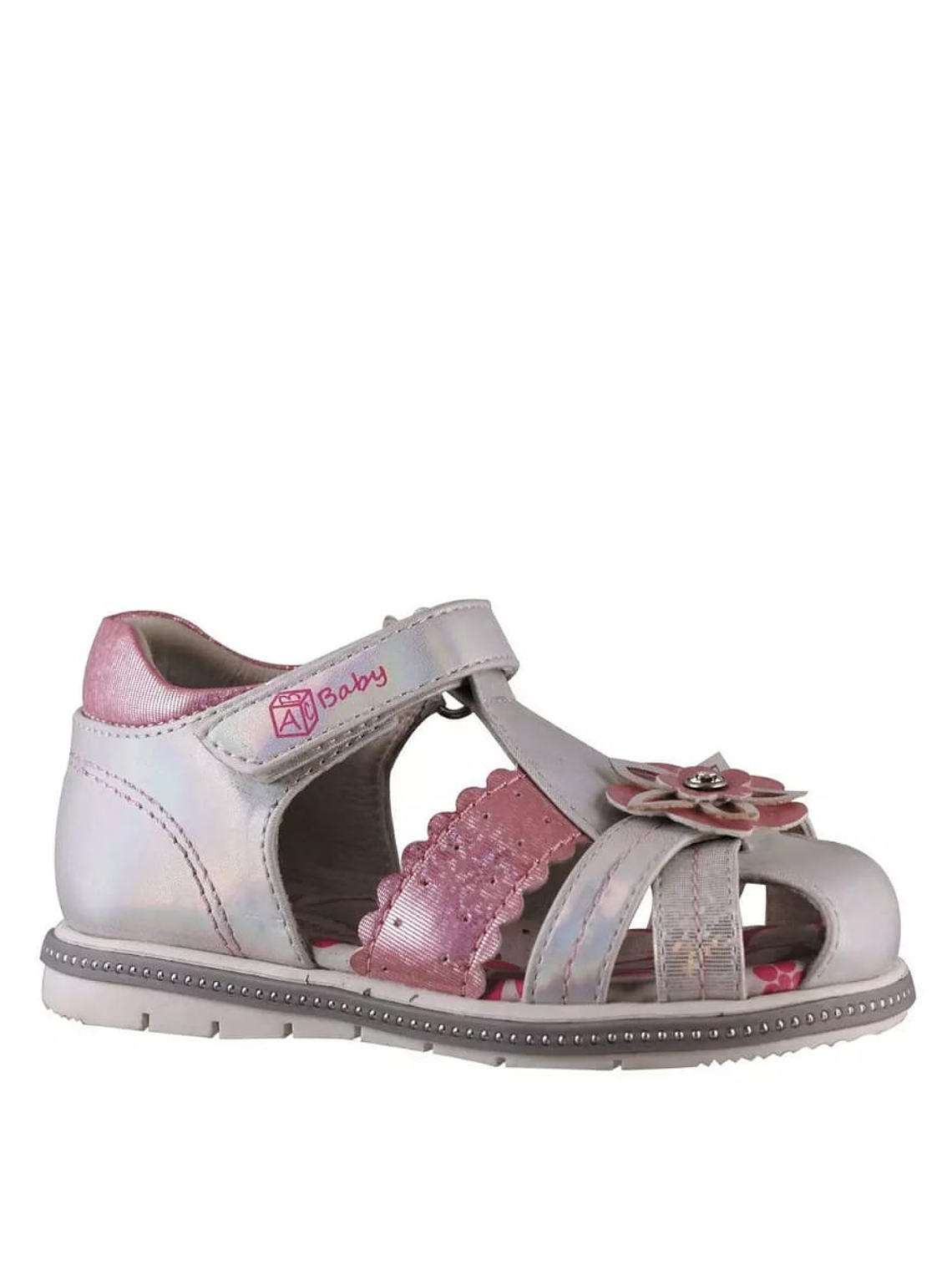 Sandalia Silver Pink 3