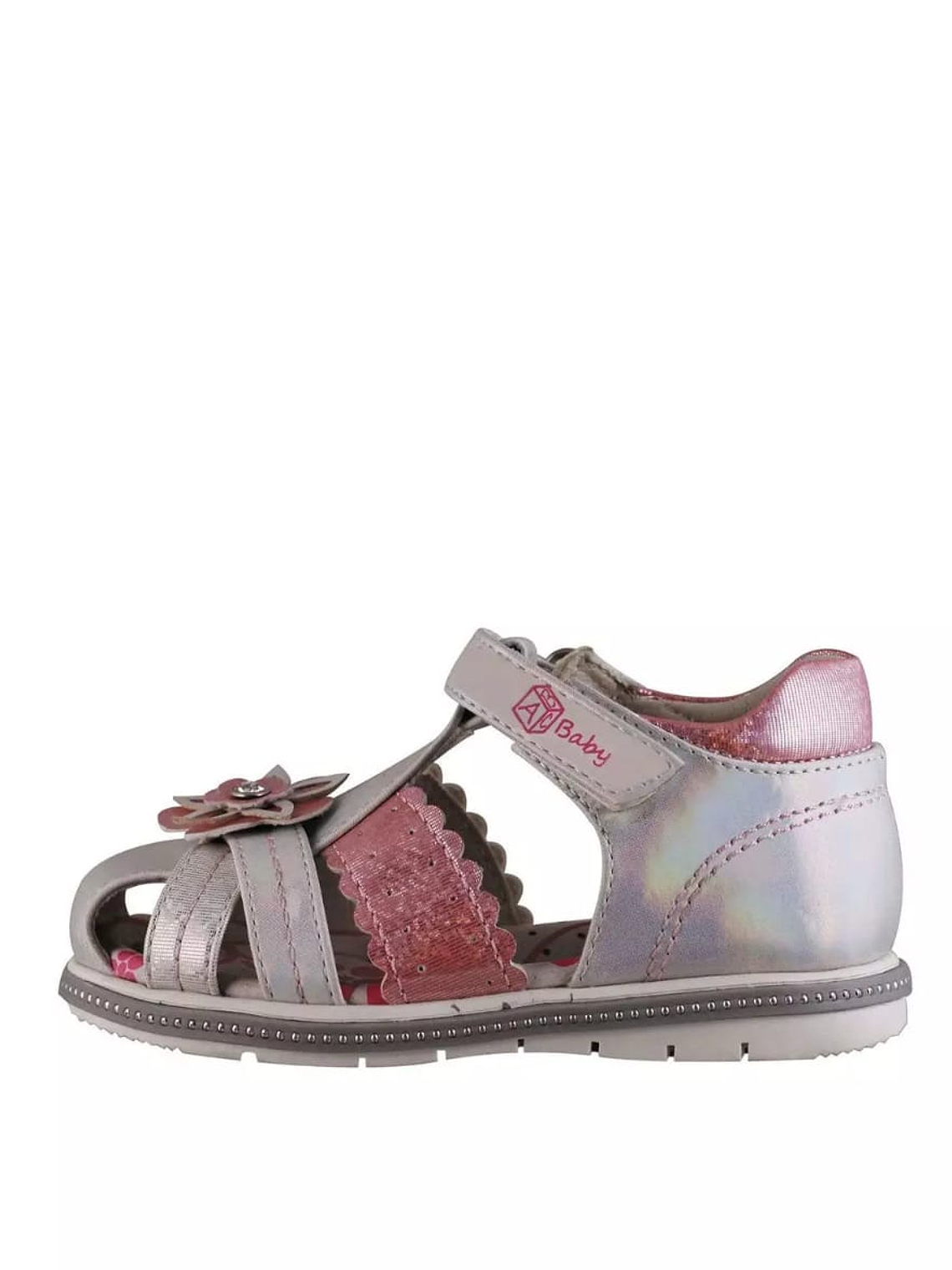 Sandalia Silver Pink 7