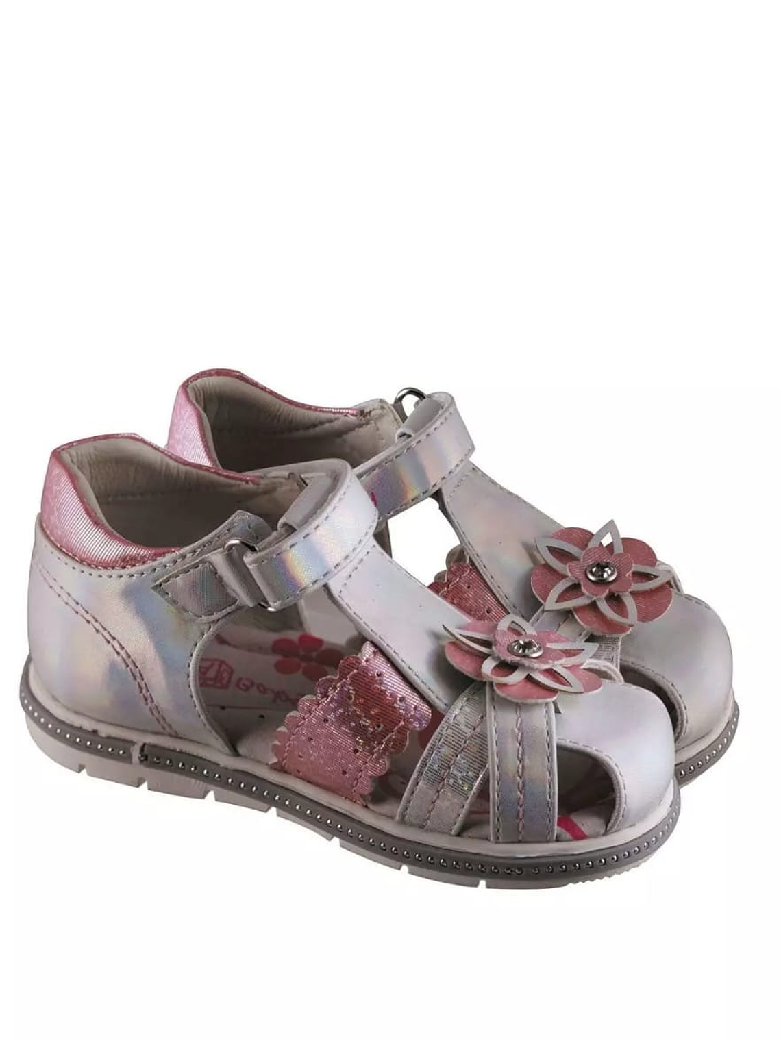 Sandalia Silver Pink 8