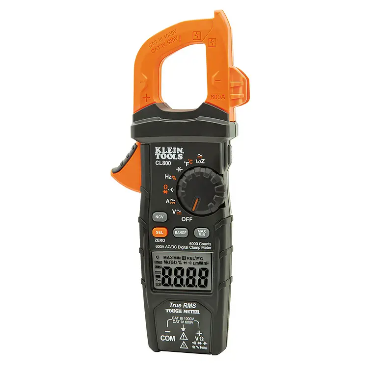 AMPERIMETRO DE TENAZA 600A AC/DC (CL800)(CL2500) 1