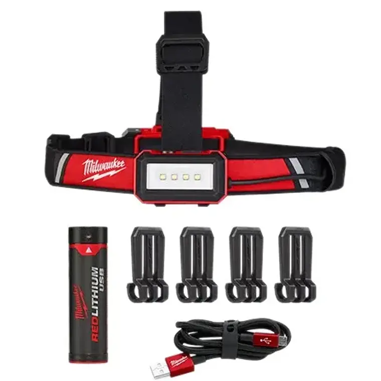 LINTERNA RECARGABLE DE CABEZA BAJO PERFIL REDLITHIUM USB (2115-21) 1