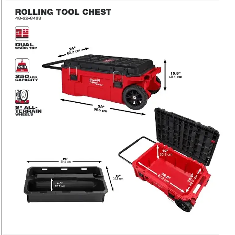 CAJA DE HERRAMIENTAS CON RUEDAS PACKOUT (48-22-8428) 1