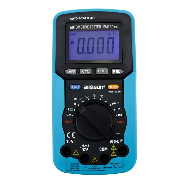MULTITESTER AUTOMOTRIZ (EM130USB) 1