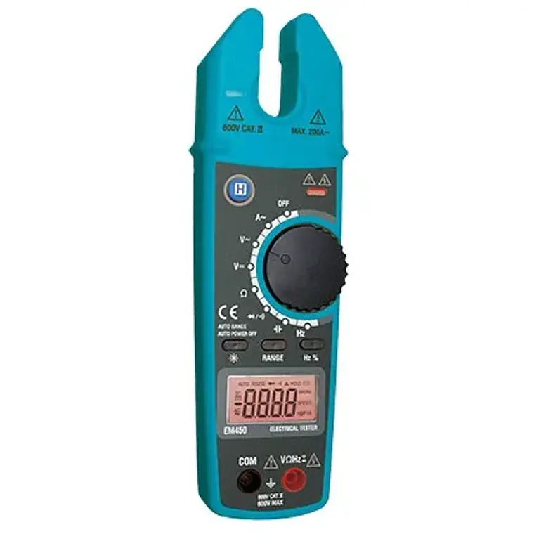 MULTITESTER/AMPERIMETRO TENAZA ABIERTA (EM450) 1