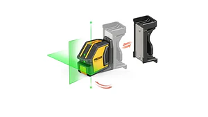 NIVEL LASER CRUZ C/PLOMADA RAYO VERDE (P2LC15G)