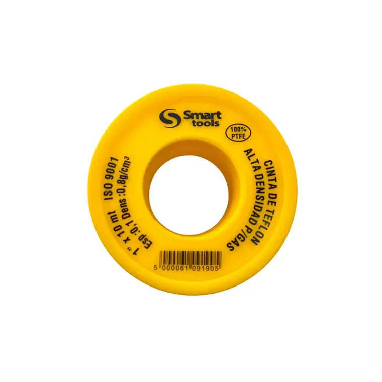 TEFLON (ROLLO) 1 X 10 MT AMARILLO P/GAS 1