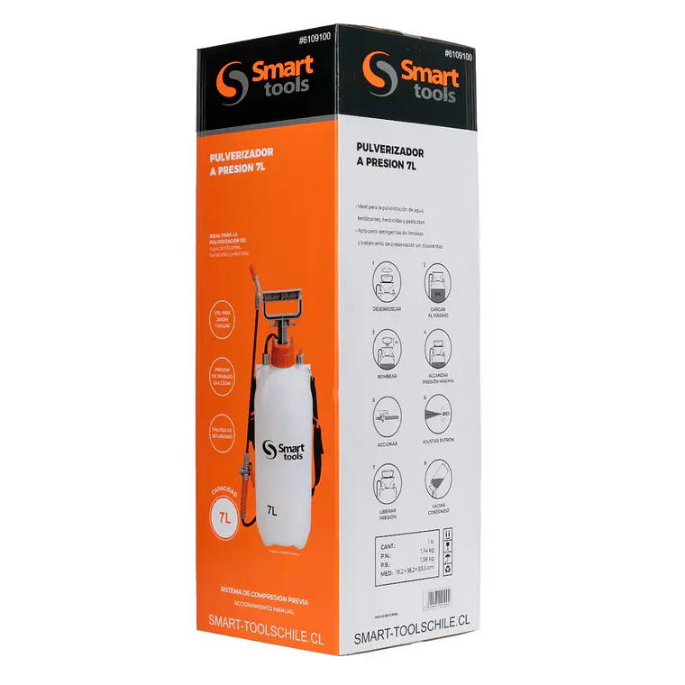 PULVERIZADOR A PRESION 7L 1