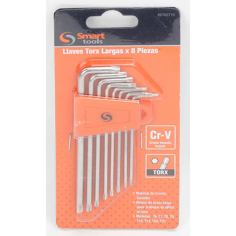 JUEGO LLAVES TORX DE 8 PZS.  T9 A T25 1