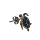 Aros Plata 925 Tortuga Azul - Miniatura 3