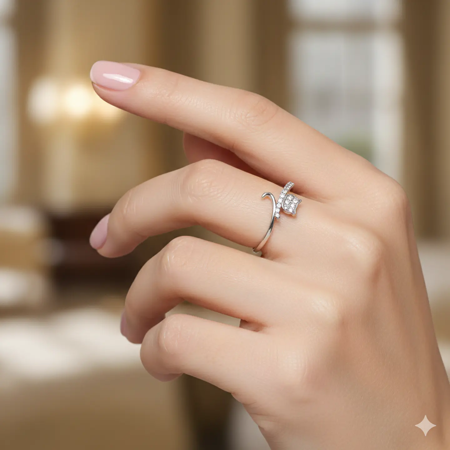 Anillo Fino Plata 925 Gato 3
