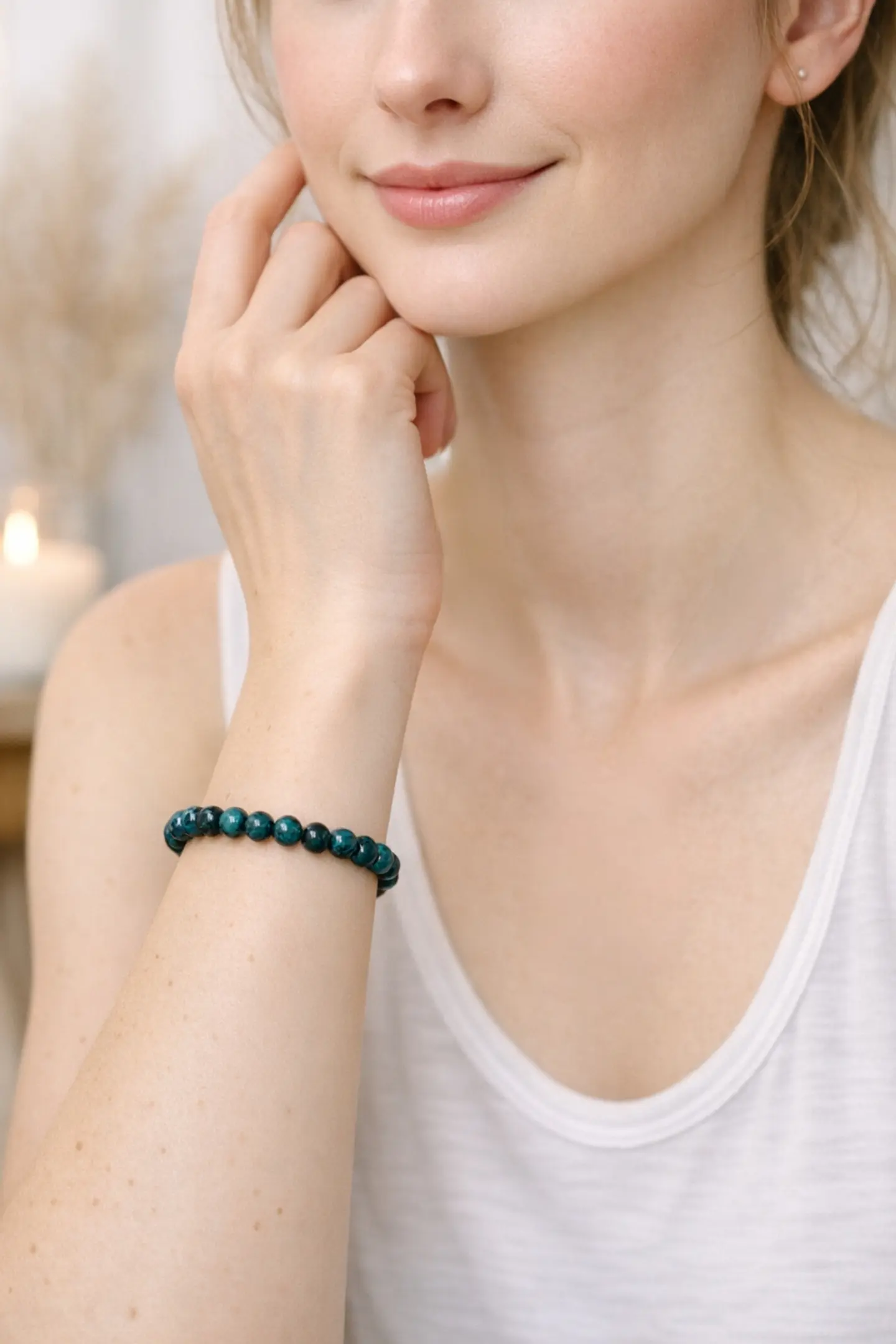 Pulsera Turquesa Elasticada 4