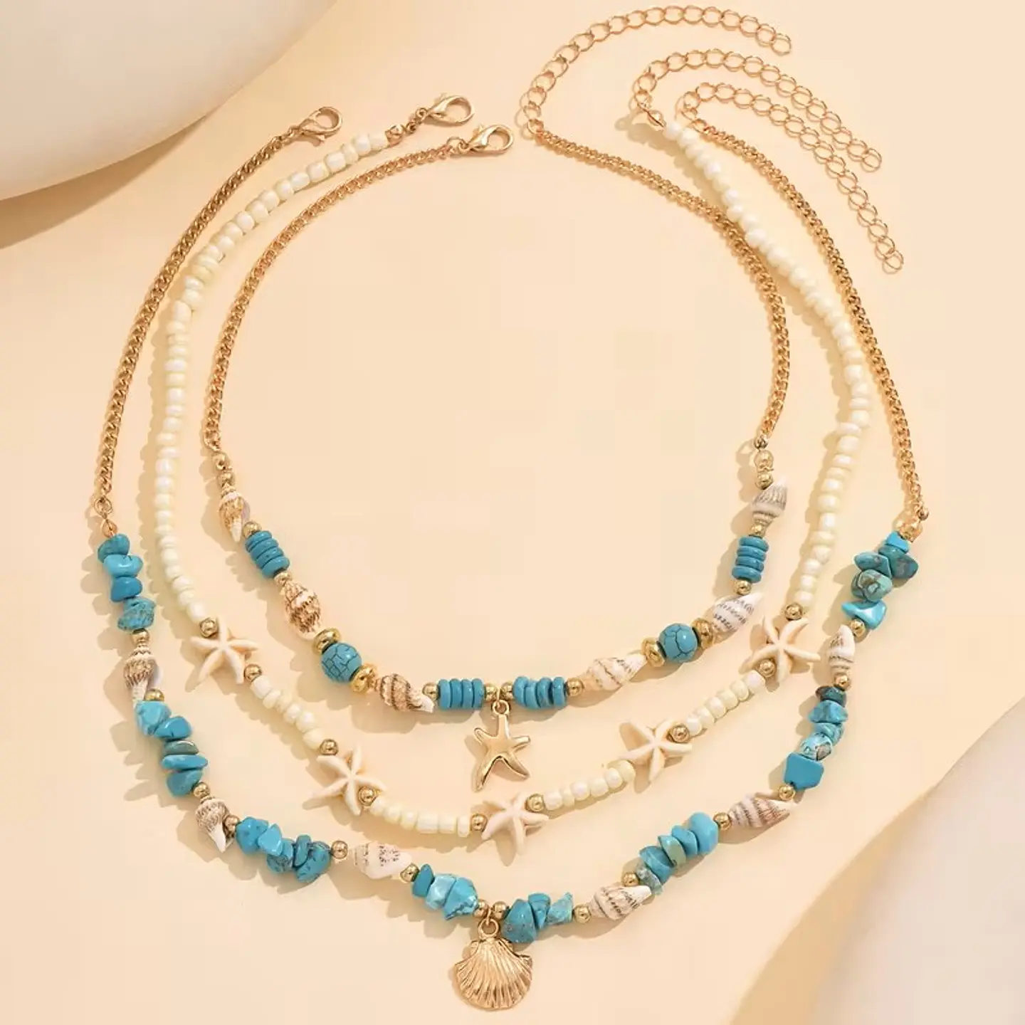 Conjunto Turquesa Conchas 1