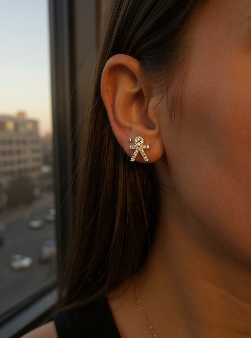 Aros Plata 925 Muñecos 4