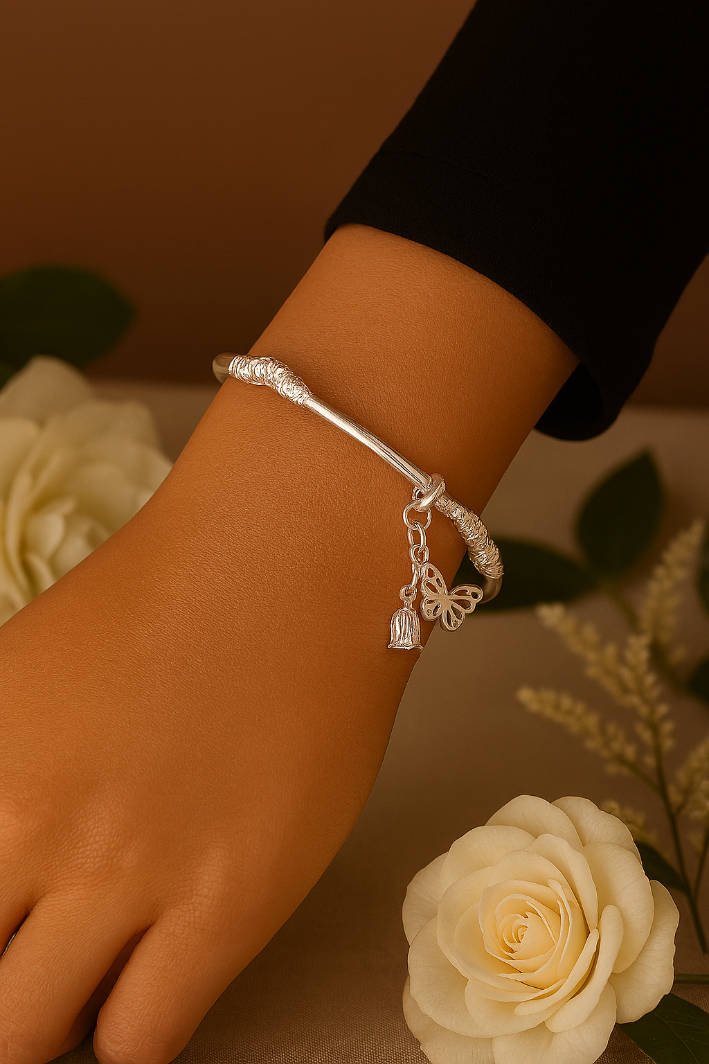 Brazalete Plata 925 Dijes 4