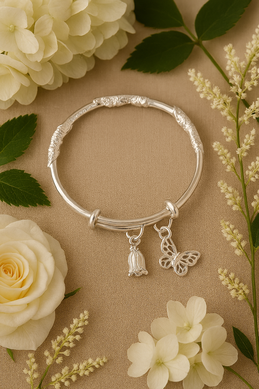 Brazalete Plata 925 Dijes 1