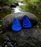 Aros Resina Azul Geométrico - Miniatura 1