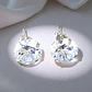 Aros Plata 925 Botón - Miniatura 1