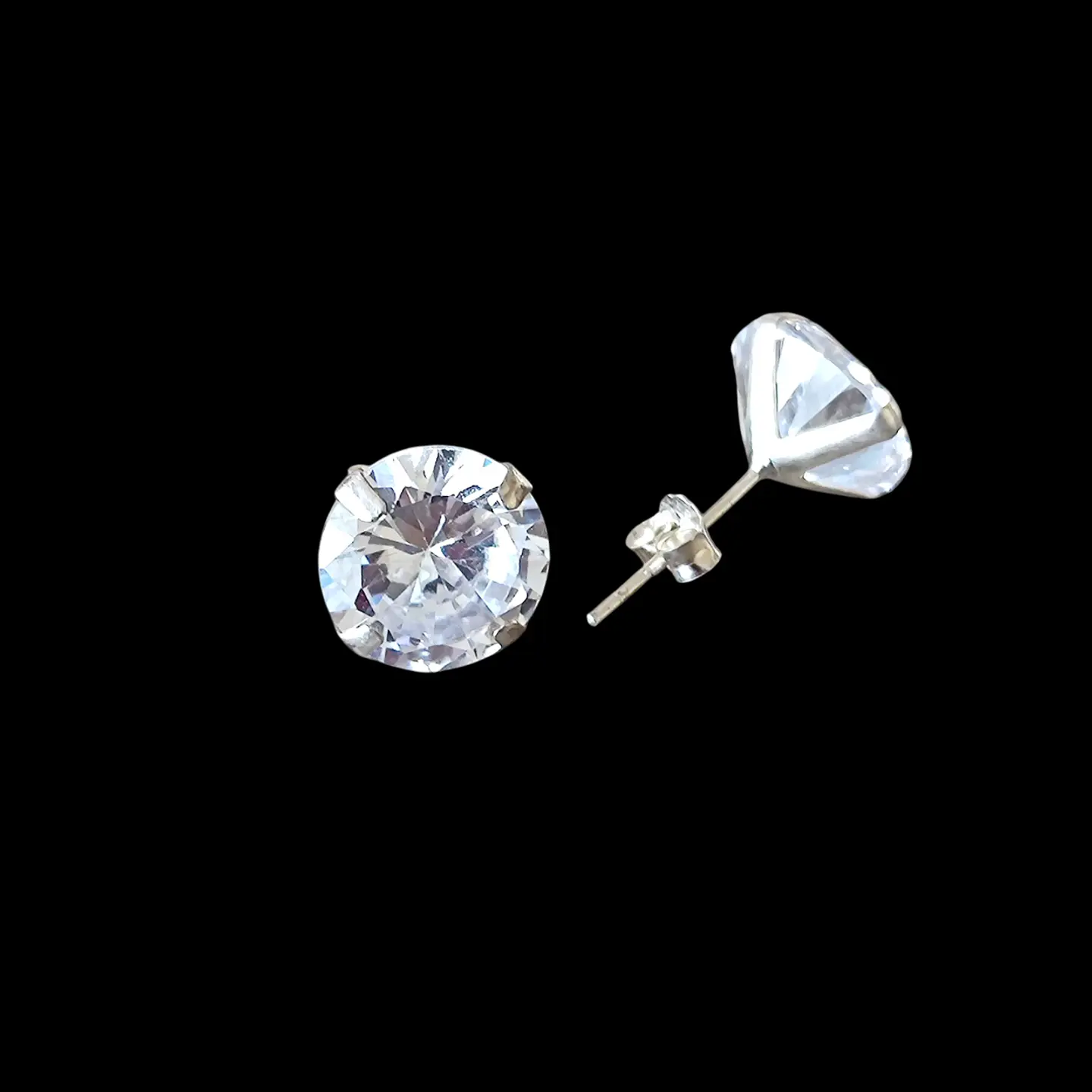 Aros Plata 925 Botón 2