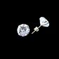 Aros Plata 925 Botón - Miniatura 2